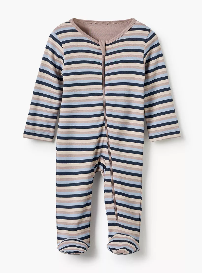 Juniors Printed Round Neck Sleepsuit with Zip Closure - Set of 5-2
