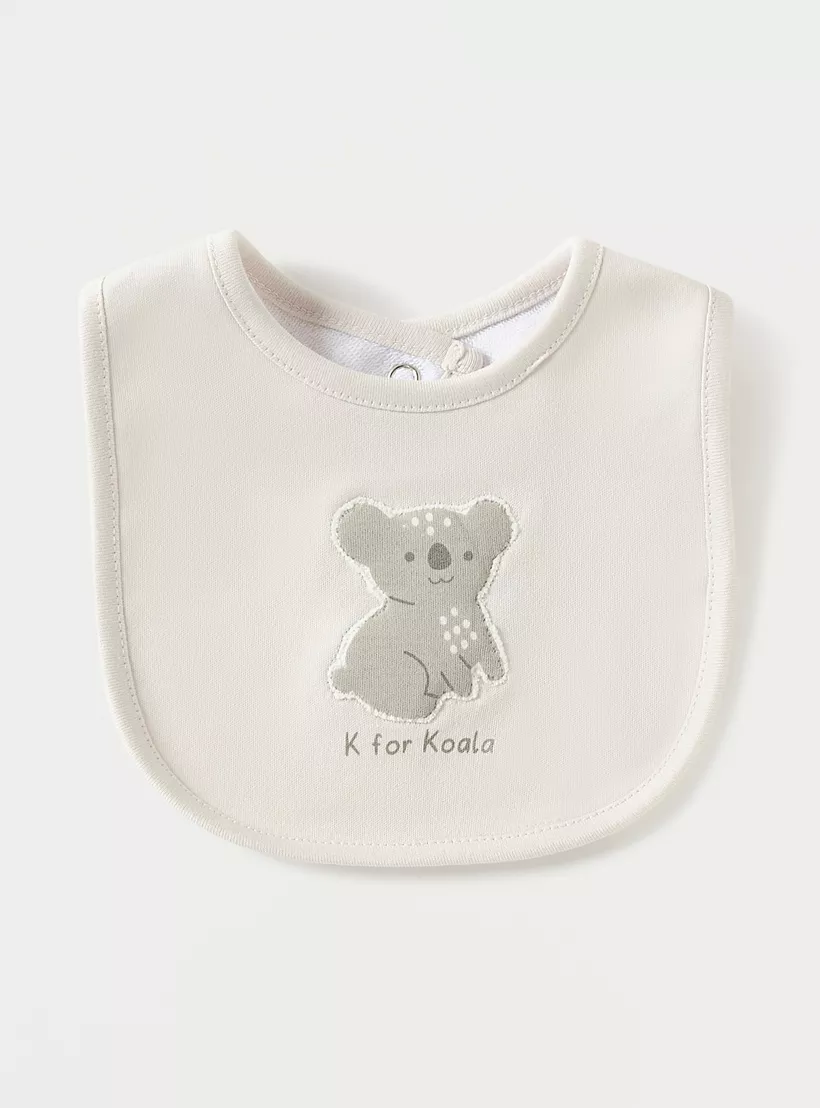 Juniors Printed Sleepsuit with Bib and Receiving Blanket-4