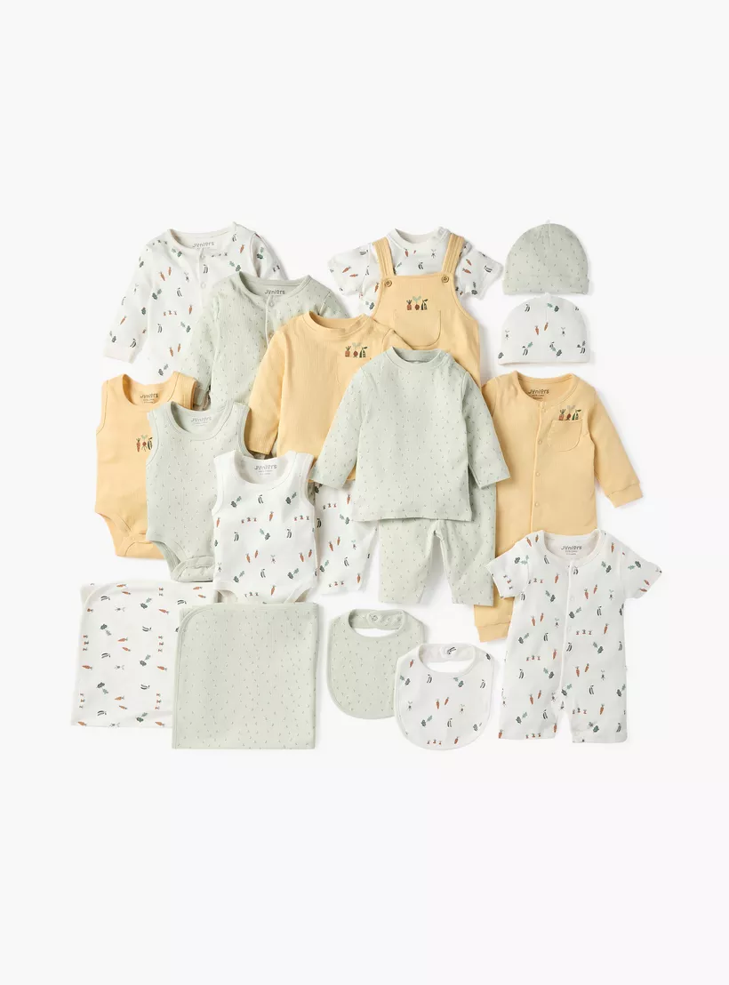 Juniors Printed Sleeveless Bodysuit - Set of 3-4