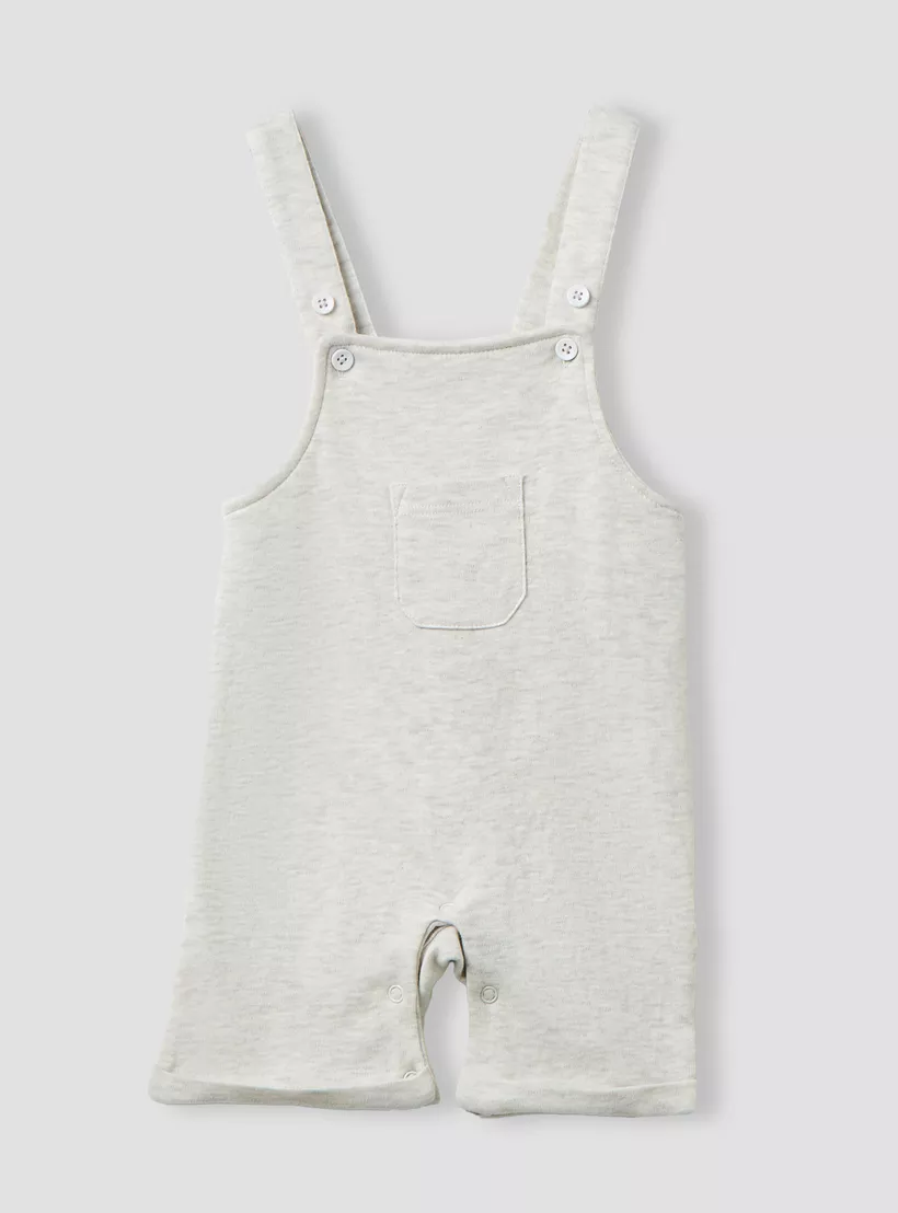 Juniors Printed T-shirt and Dungaree Set-3