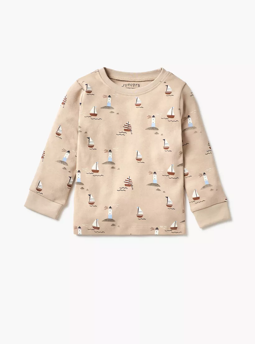 Juniors Printed T-shirt and Pyjama Set - Set of 3-3