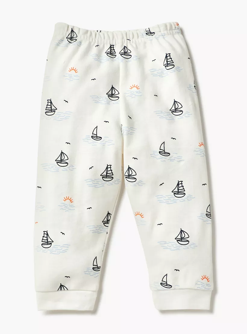 Juniors Printed T-shirt and Pyjama Set - Set of 3-6
