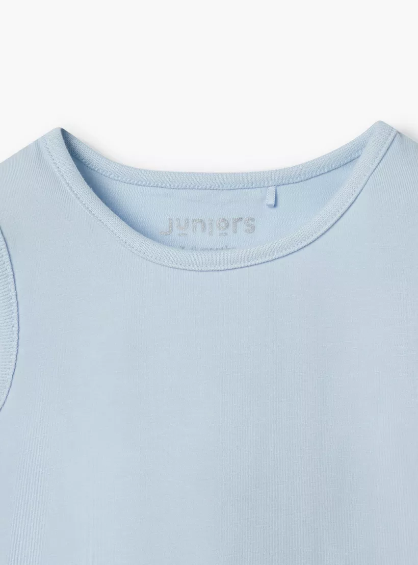 Juniors Sleeveless Bodysuit with Snap Button Closure - Set of 2-4