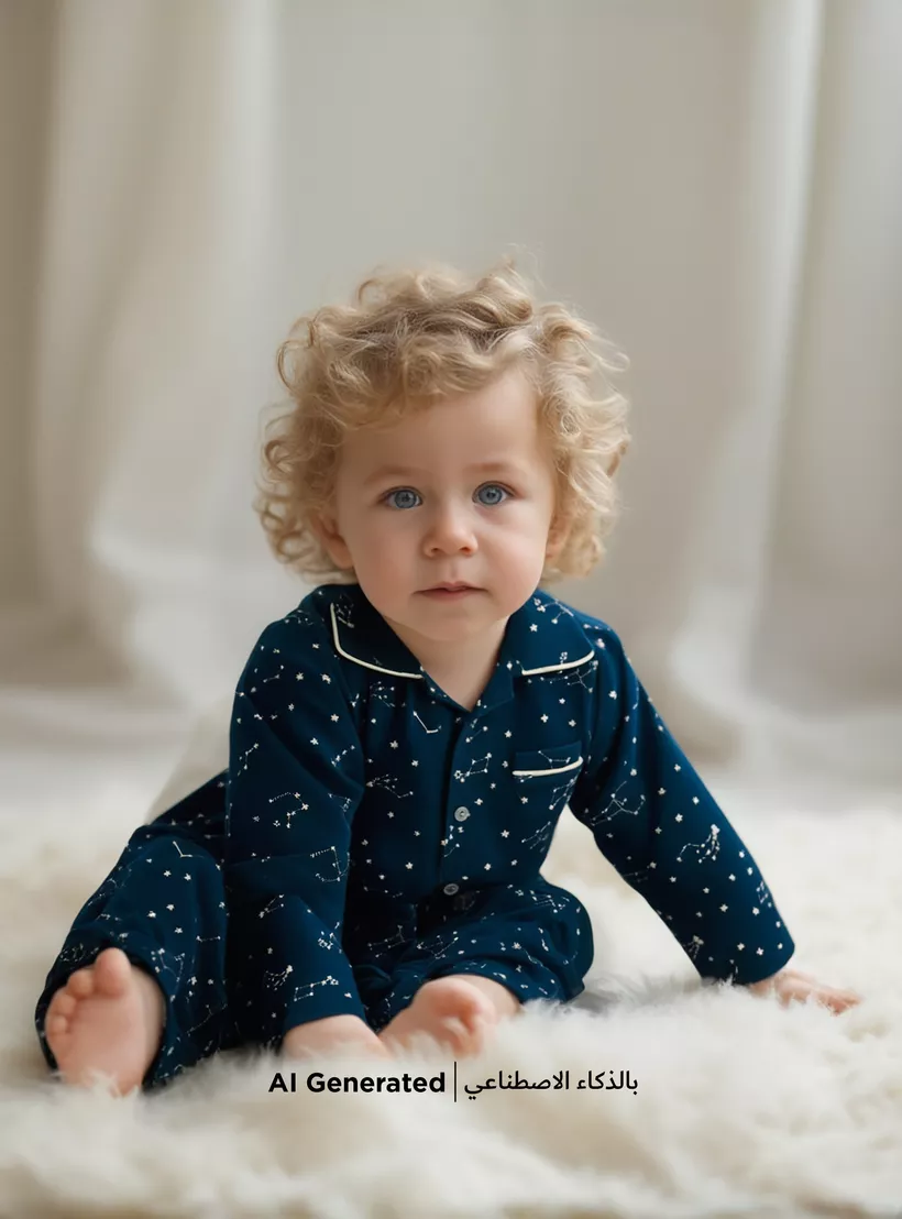 Juniors Star Print Shirt and Pyjama Set-1
