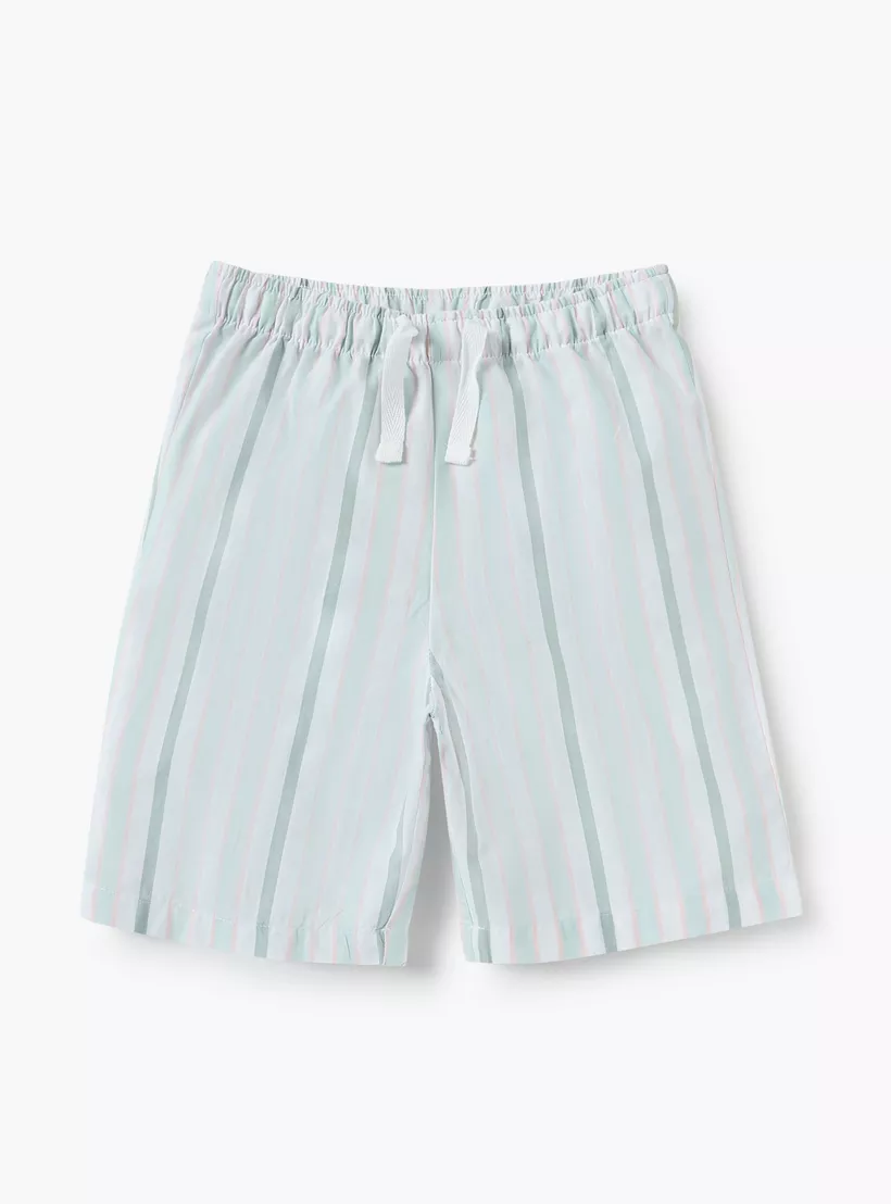 Juniors Striped Shirt and Shorts Set-3