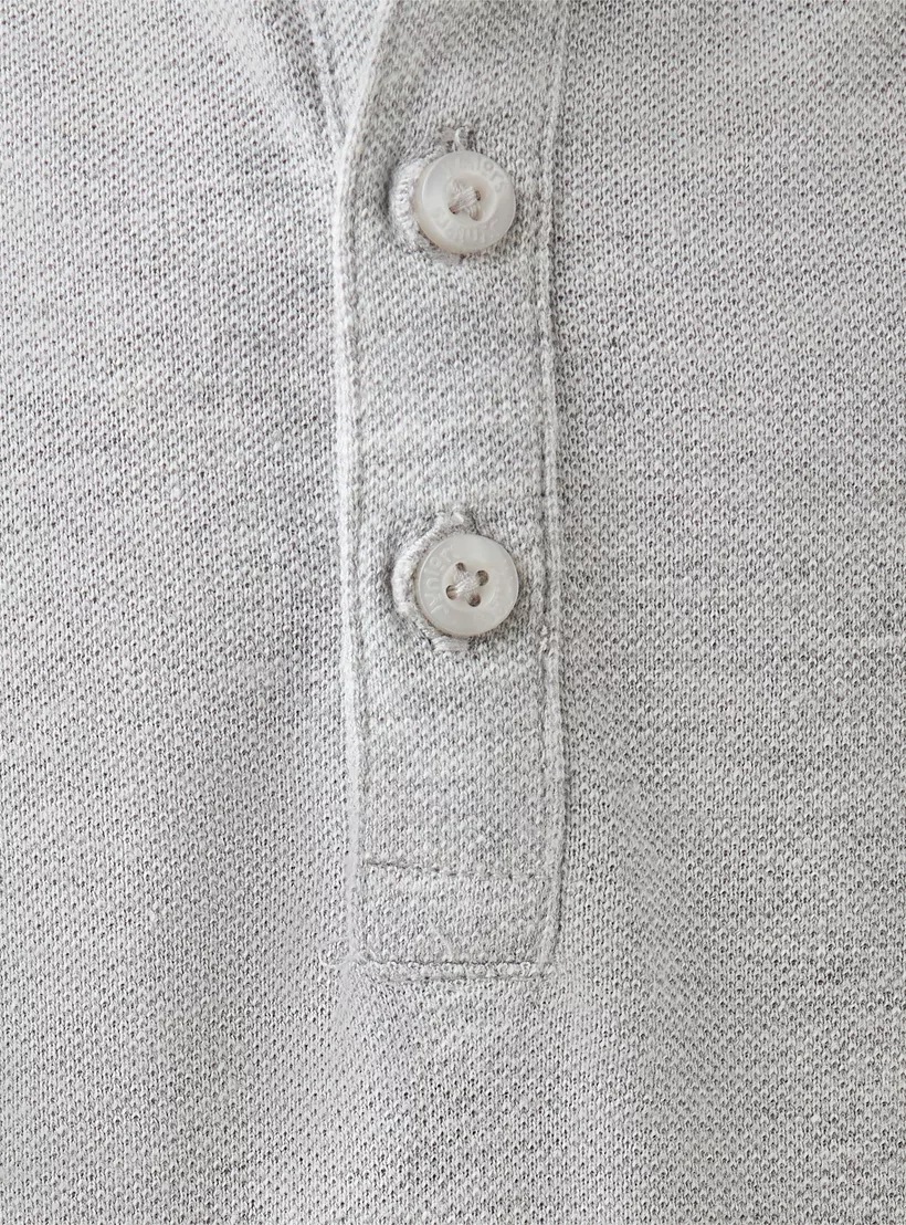 Juniors Textured Polo T-shirt with Short Sleeves-4