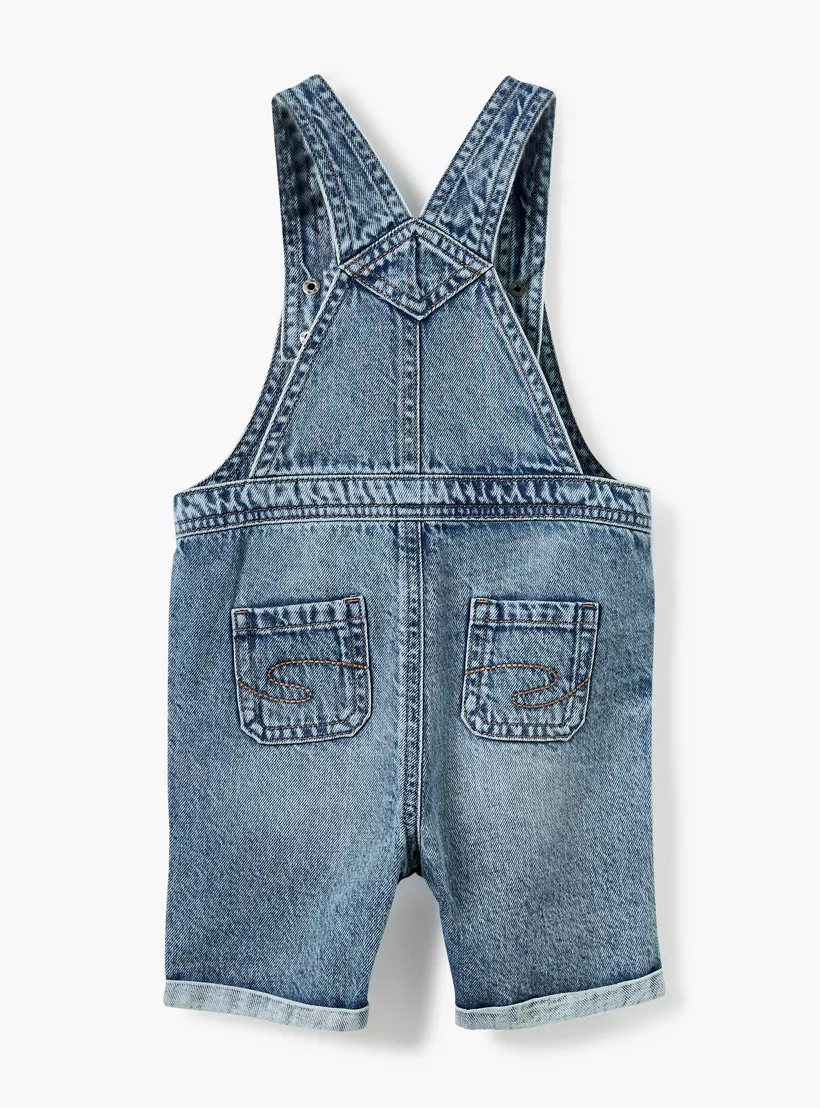 Lee Cooper Denim Dungaree with Pockets-2