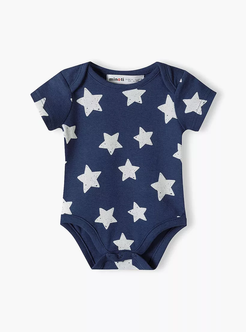 Minoti 7-Piece Printed Short Sleeves Bodysuits-2