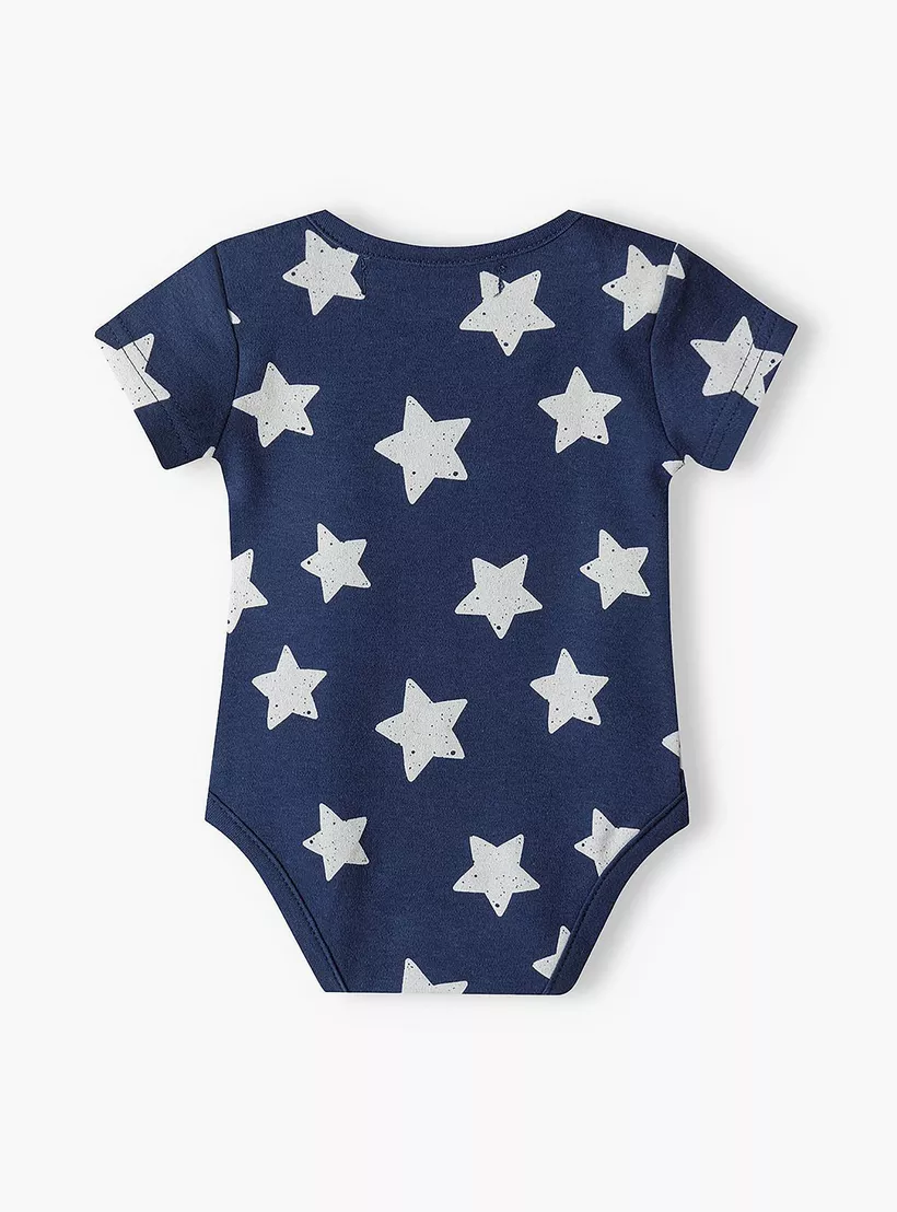 Minoti 7-Piece Printed Short Sleeves Bodysuits-3
