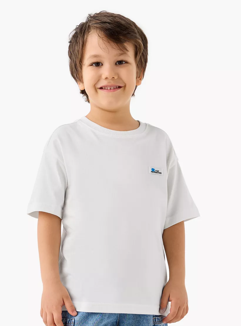 Sonic the Hedgehog Print T-shirt with Short Sleeves and Round Neck-3