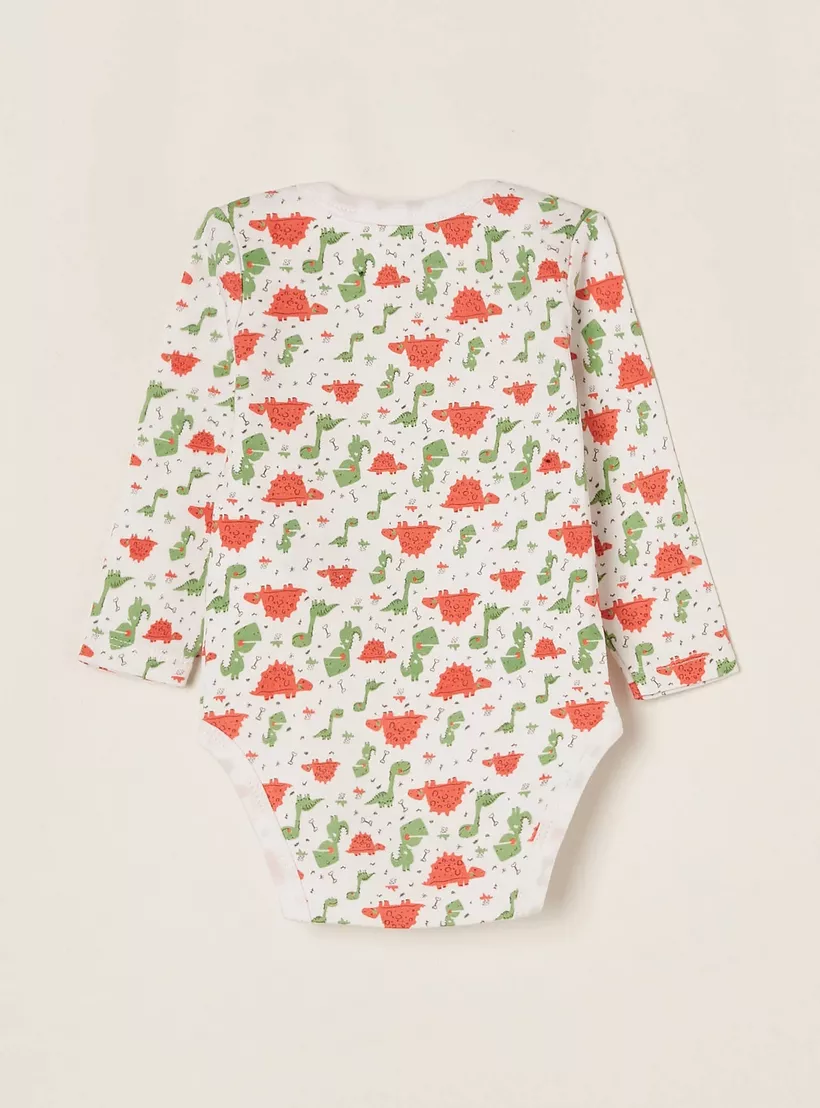 Zippy 5-Piece Printed Long Sleeves Bodysuits-5