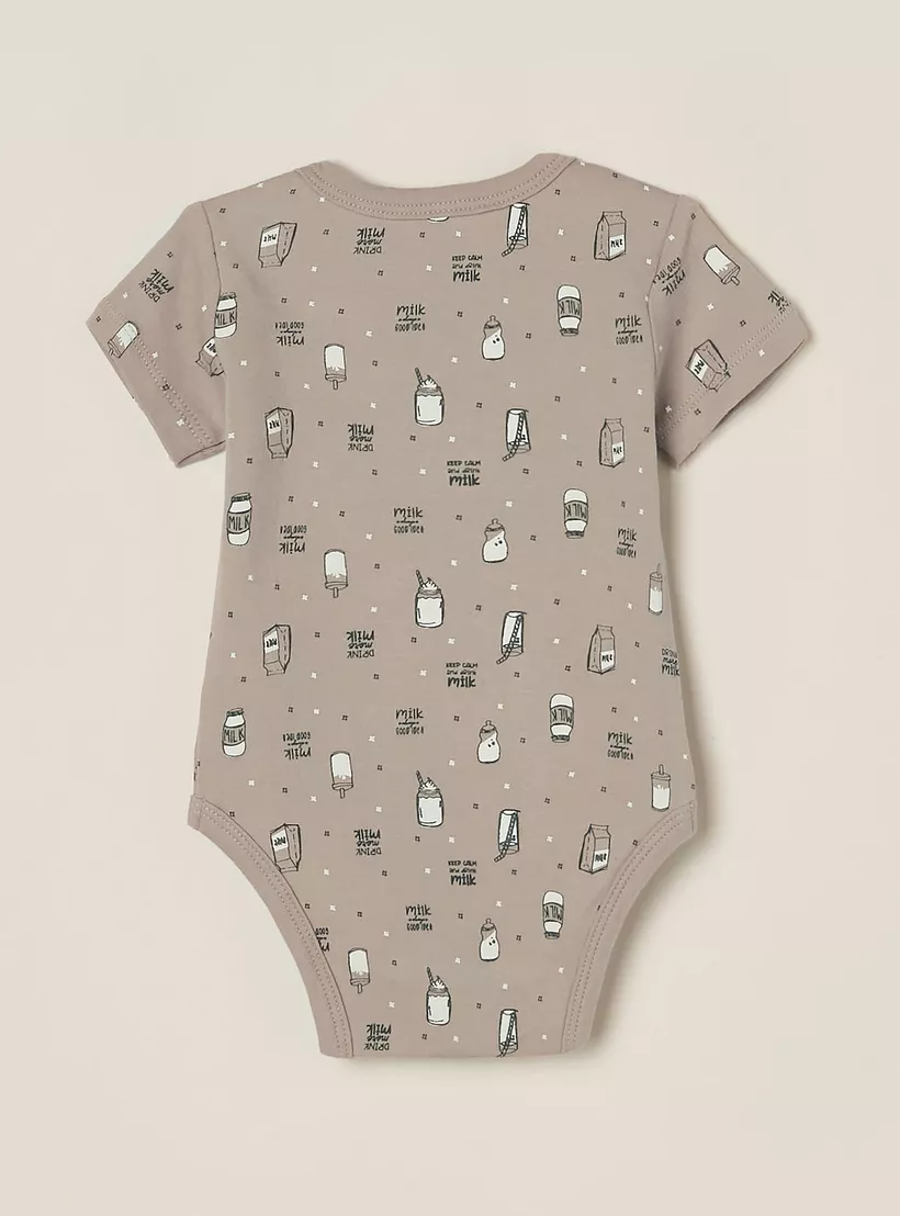 Zippy 5-Piece Printed Short Sleeves Bodysuits-2