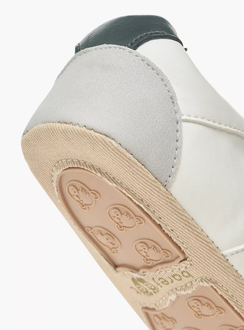 4Barefeet Panelled Booties with Hook and Loop Closure-1