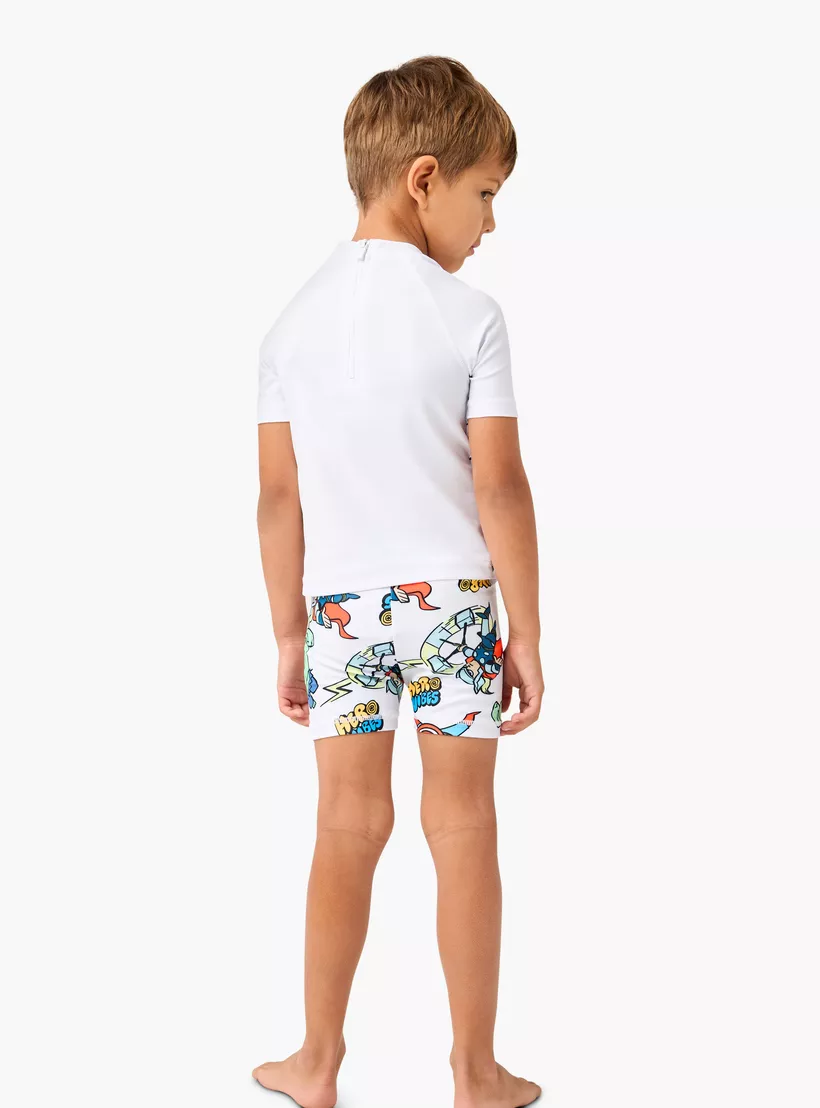 Avengers Print Swimwear Set-4