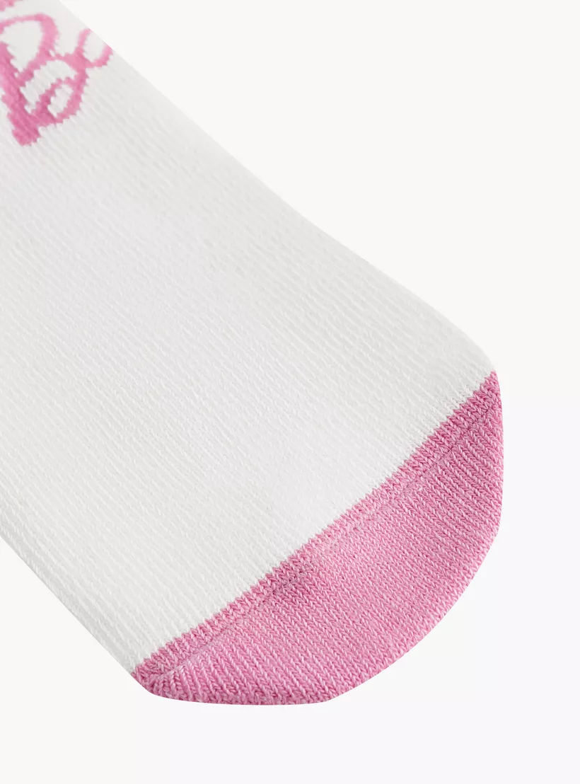 Barbie Print Ankle Length Socks - Set of 5-3