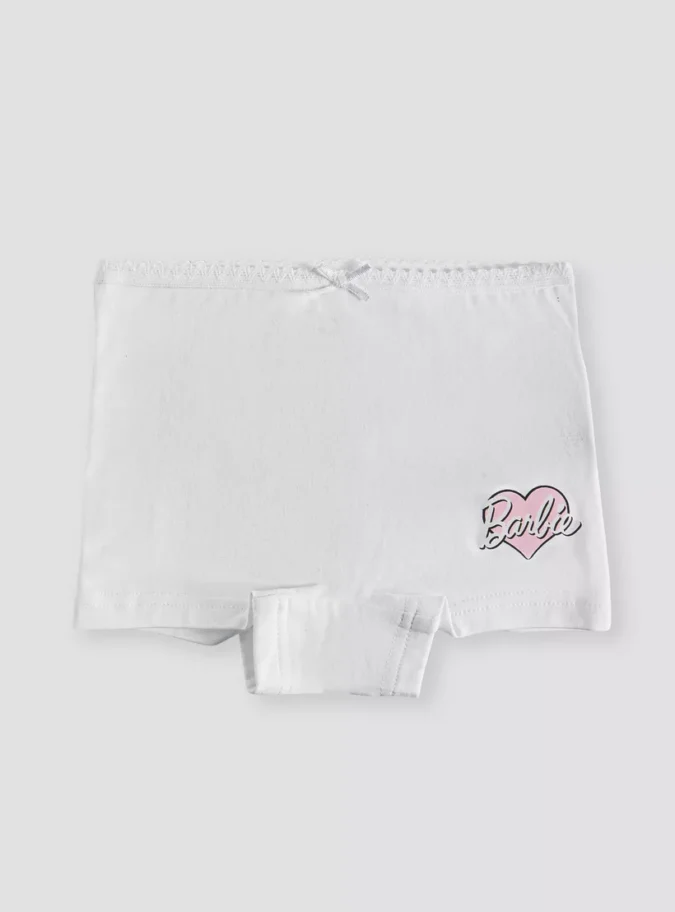 Barbie Print Briefs with Elasticated Waistband - Set of 3-3