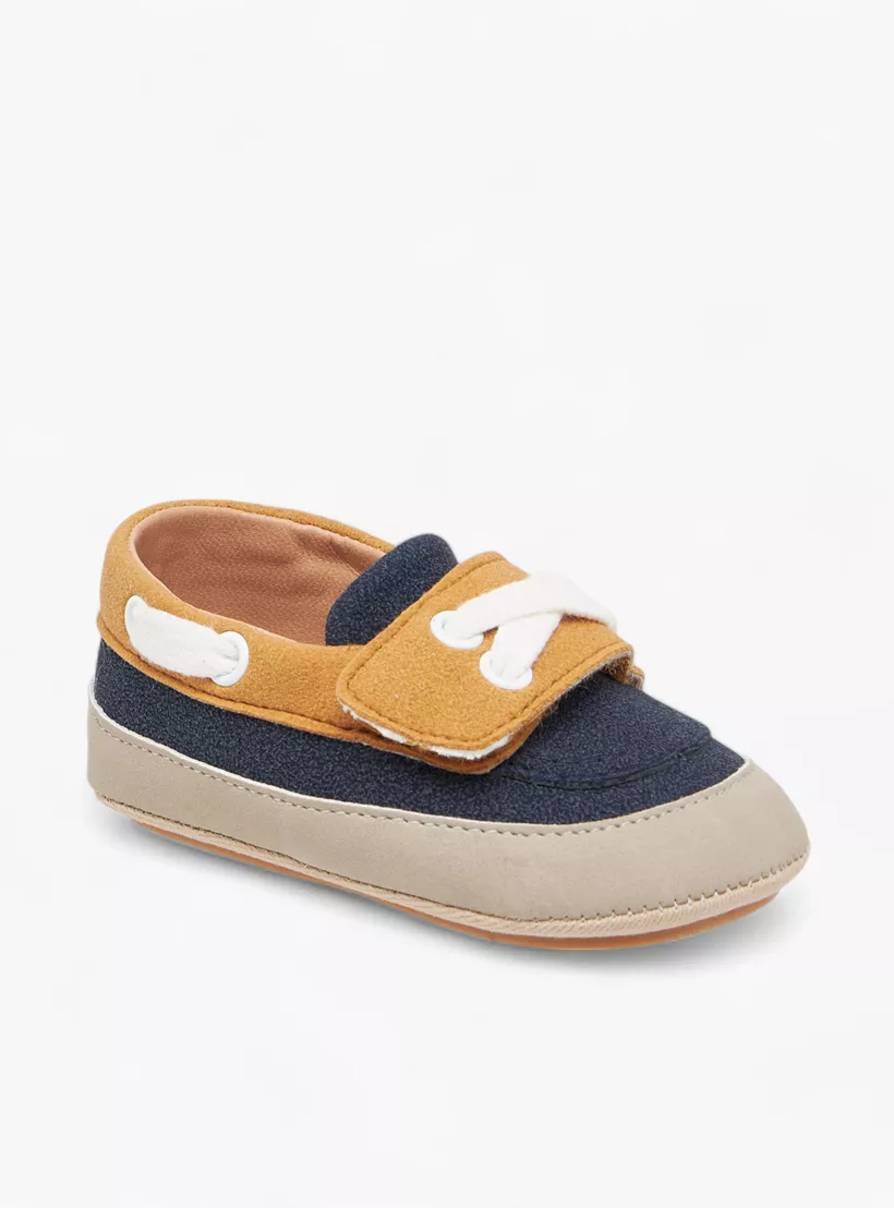 Barefeet Colourblock Booties with Hook and Loop Closure-2