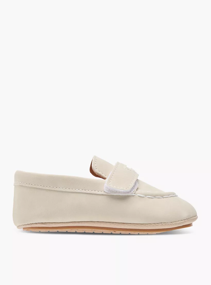 Barefeet Stitch Detail Shoes with Hook and Loop Closure-3