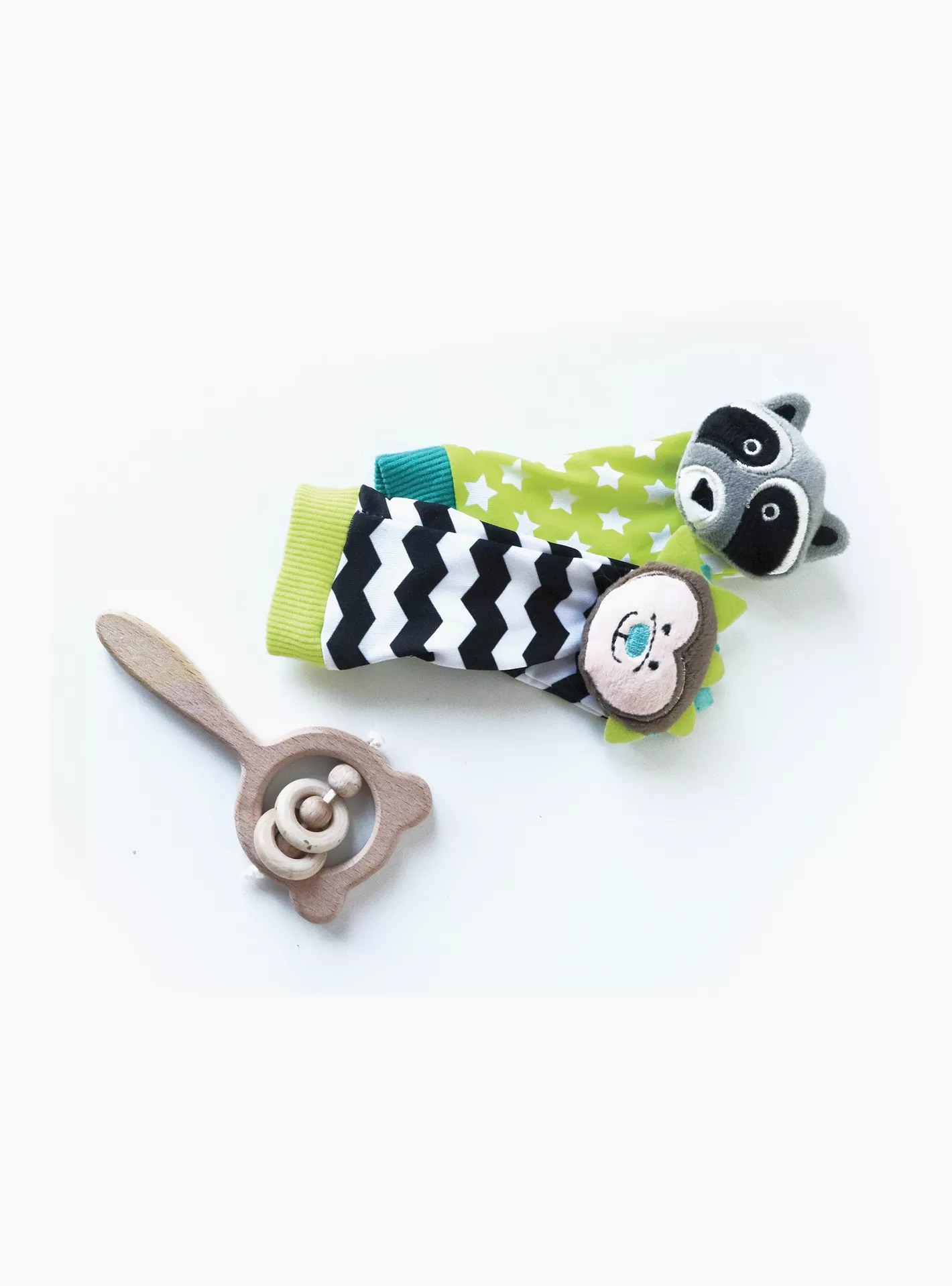 Bbluv Duo Foot Finder, Hedgehog & Racoon-2