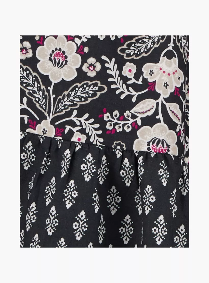 Carter's 2-Piece Floral Printed Long Sleeves Dress with Diaper Cover-