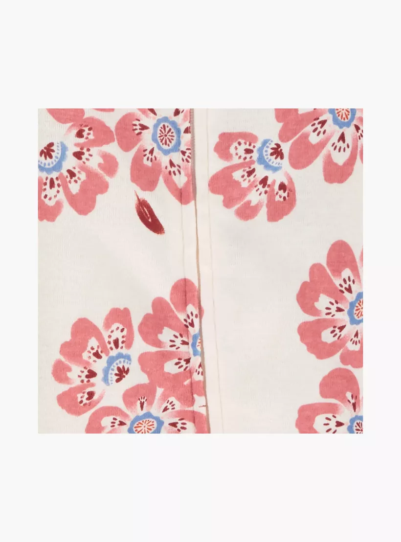Carter's 2-Piece Floral Printed Long Sleeves Sleepsuits-3