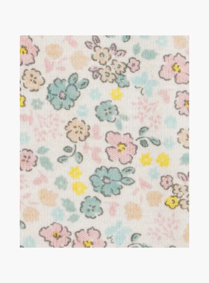 Carter's 5-Piece Floral Cap Sleeves Bodysuits-3