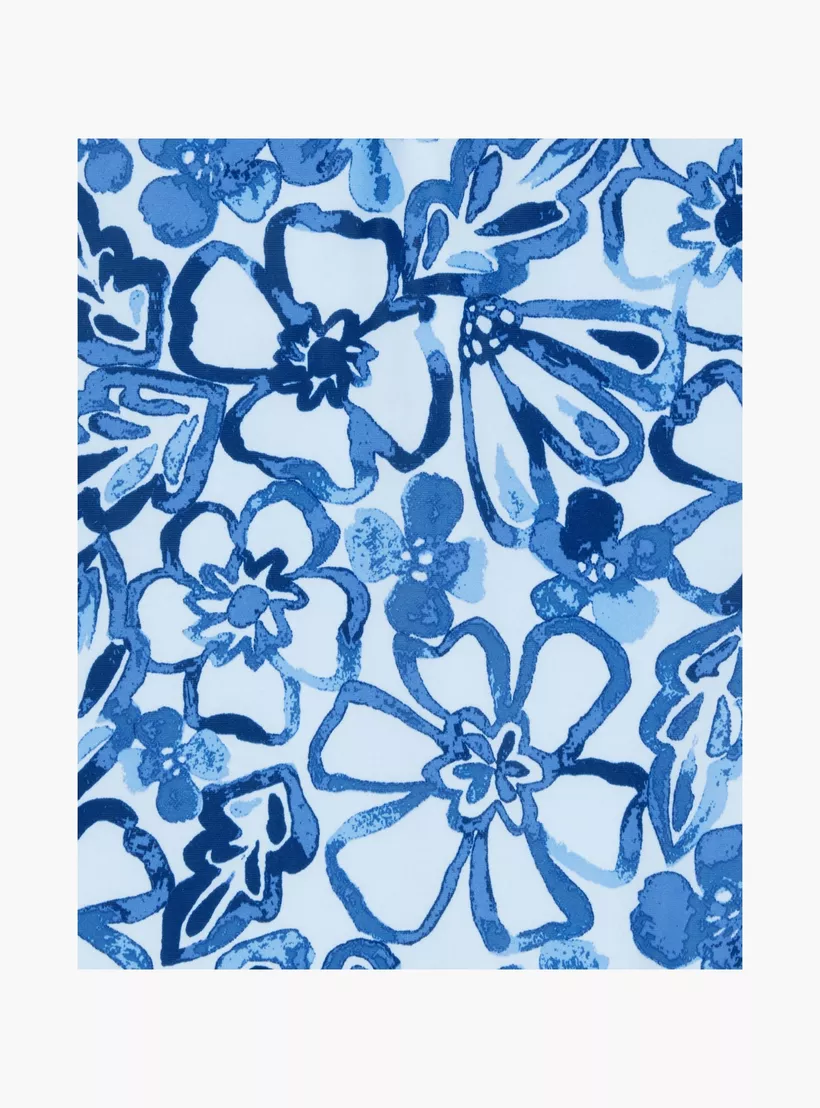 Carter's Floral Printed Cap Sleeves Swimsuit-3