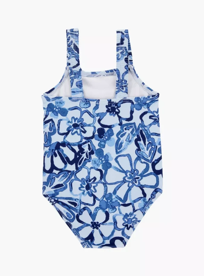 Carter's Floral Printed Sleeveless Swimsuit-3