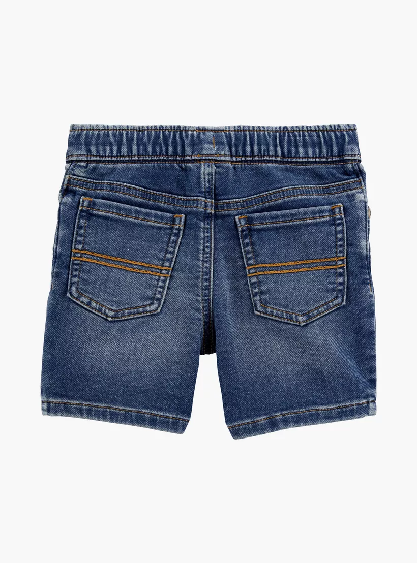 Carter's Solid Elasticated Shorts-2