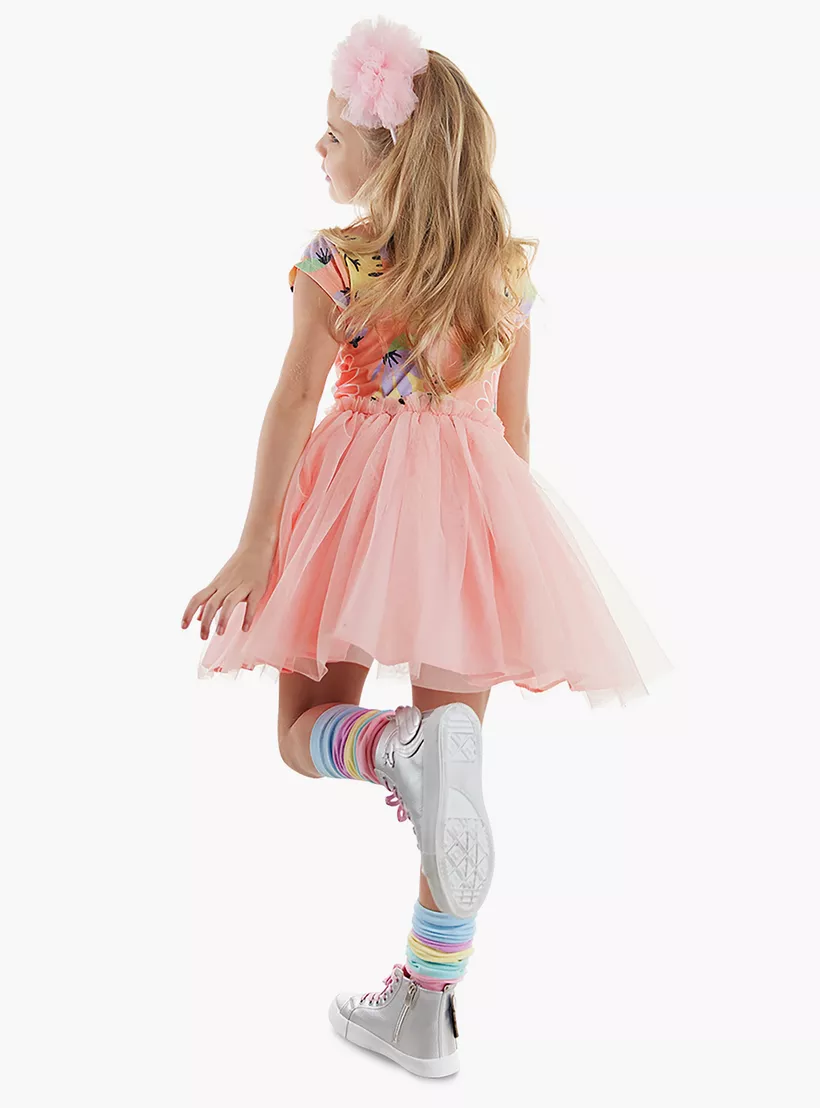 Denokids Printed Short Sleeves Dress-2