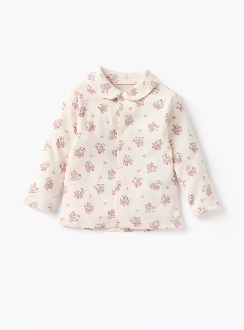 Disney All-Over Minnie Mouse Print Shirt and Pyjama Set-2