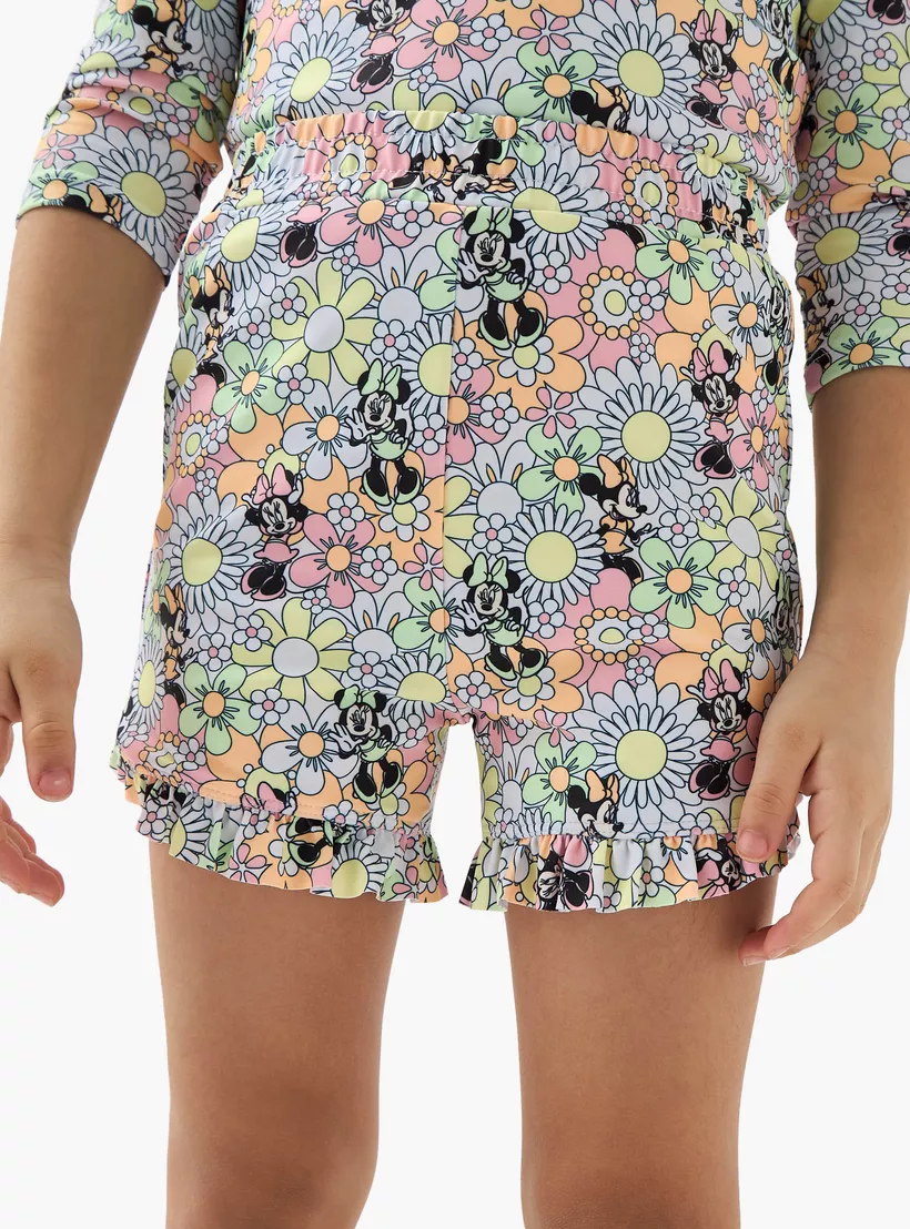 Disney All-Over Minnie Mouse Print Swim Top and Shorts Set-3