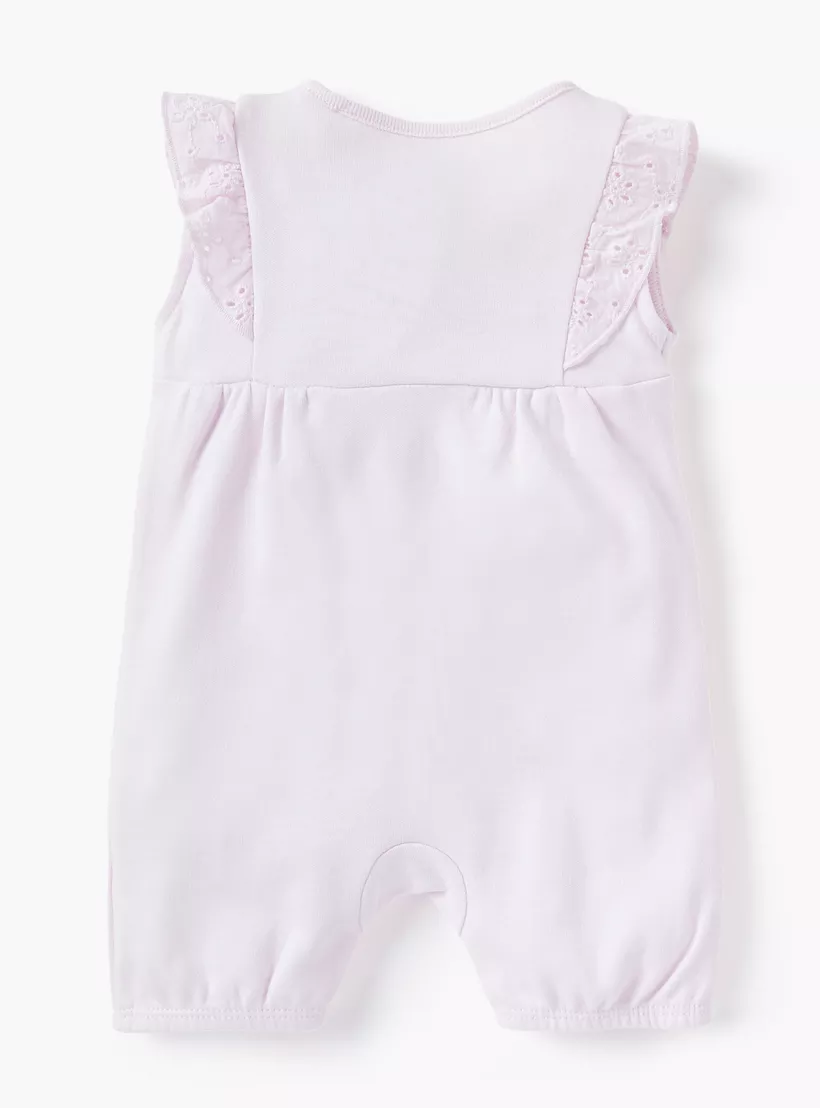 Disney Daisy Duck and Minnie Mouse Print Sleeveless Romper-2