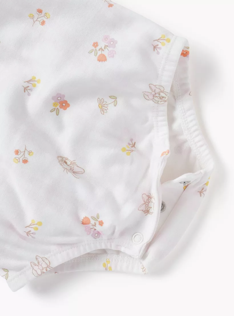 Disney Daisy Duck and Minnie Mouse Print Sleeveless Romper-4