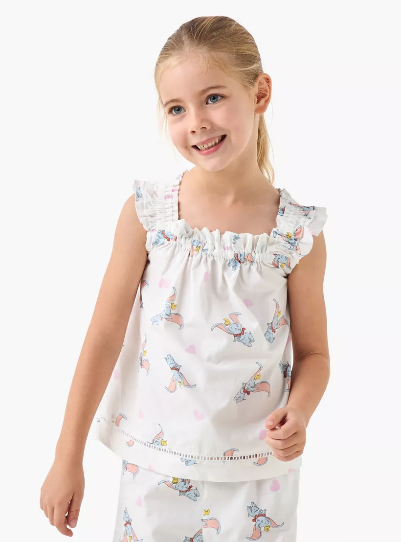 Disney Dumbo Print Top and Pyjama Set-3