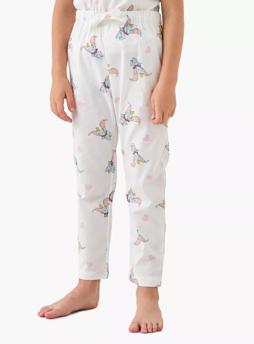 Disney Dumbo Print Top and Pyjama Set-4