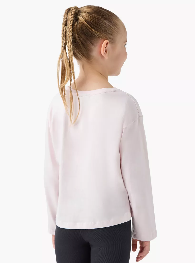 Disney Lilo and Stitch Print T-shirt with Long Sleeves - Set of 2-4