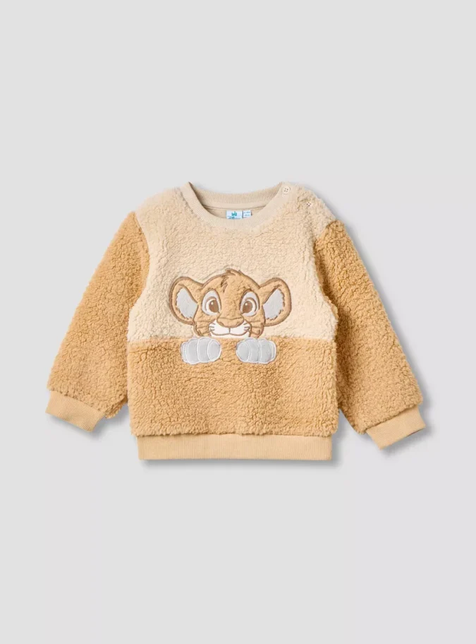Disney Lion King Applique Pullover with Long Sleeves-1