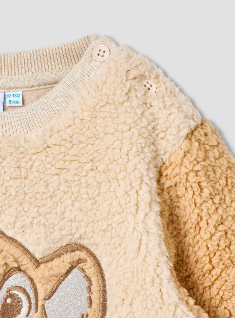Disney Lion King Applique Pullover with Long Sleeves-4