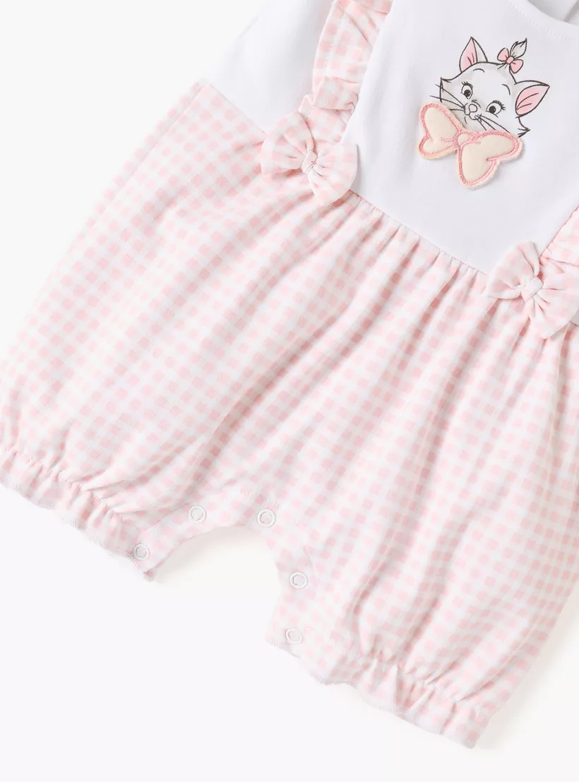 Disney Marie Print Romper with Button Closure-4