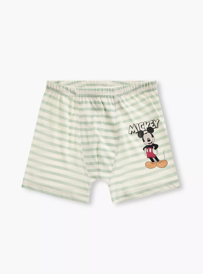 Disney Mickey Mouse Print Boxer Briefs - Set of 34