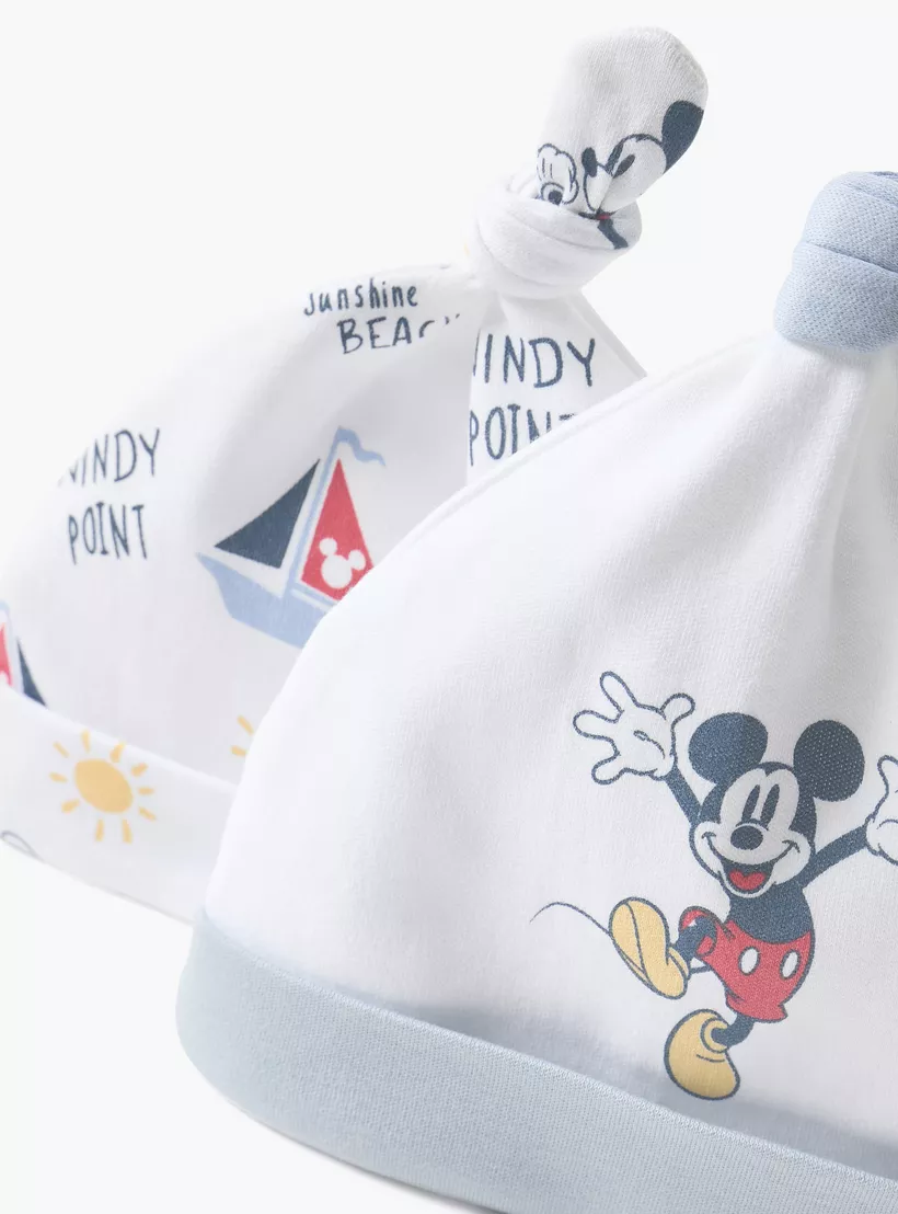Disney Mickey Mouse Print Cap - Set of 2-4