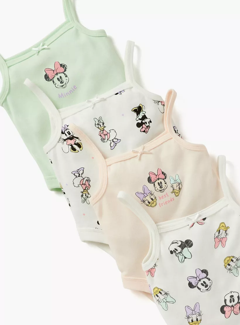 Disney Minnie Mouse and Daisy Duck Print Sleeveless Bodysuit - Set of 4-3