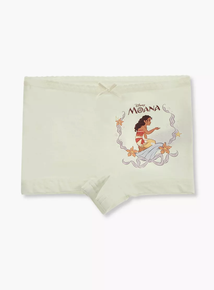 Disney Moana Print Boxer Briefs with Bow Detail - Set of 3-3
