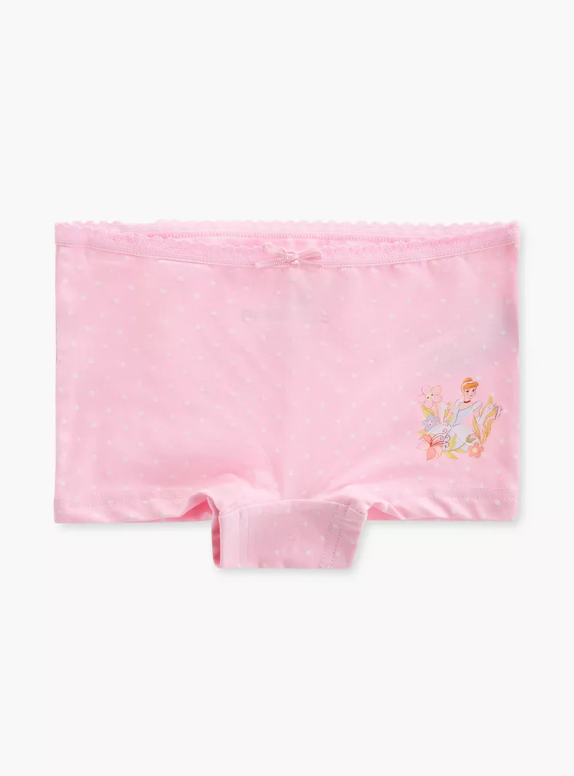 Disney Princess Print Boyshorts with Elasticated Waistband - Set of 3-3