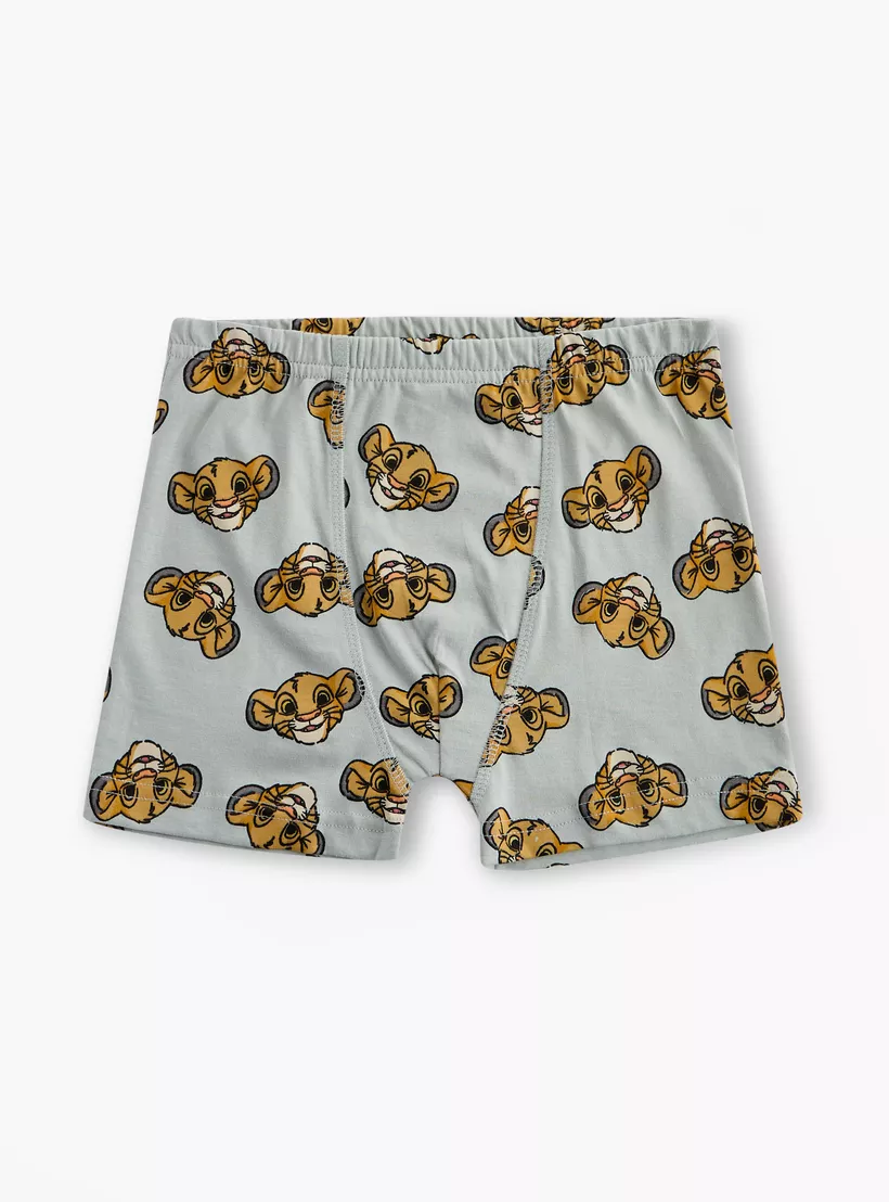 Disney The Lion King Print Boxers with Elasticated Waistband - Set of 3-3