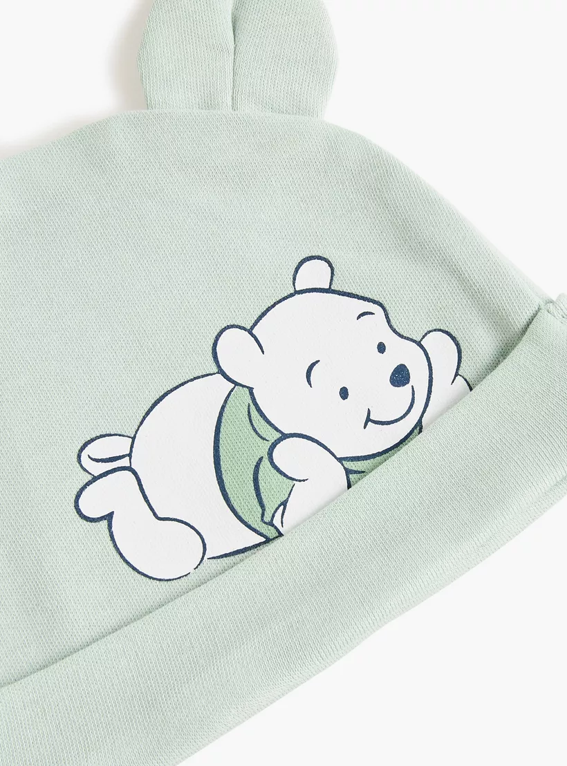 Disney Winnie the Pooh Print Cap with Ear Applique-4