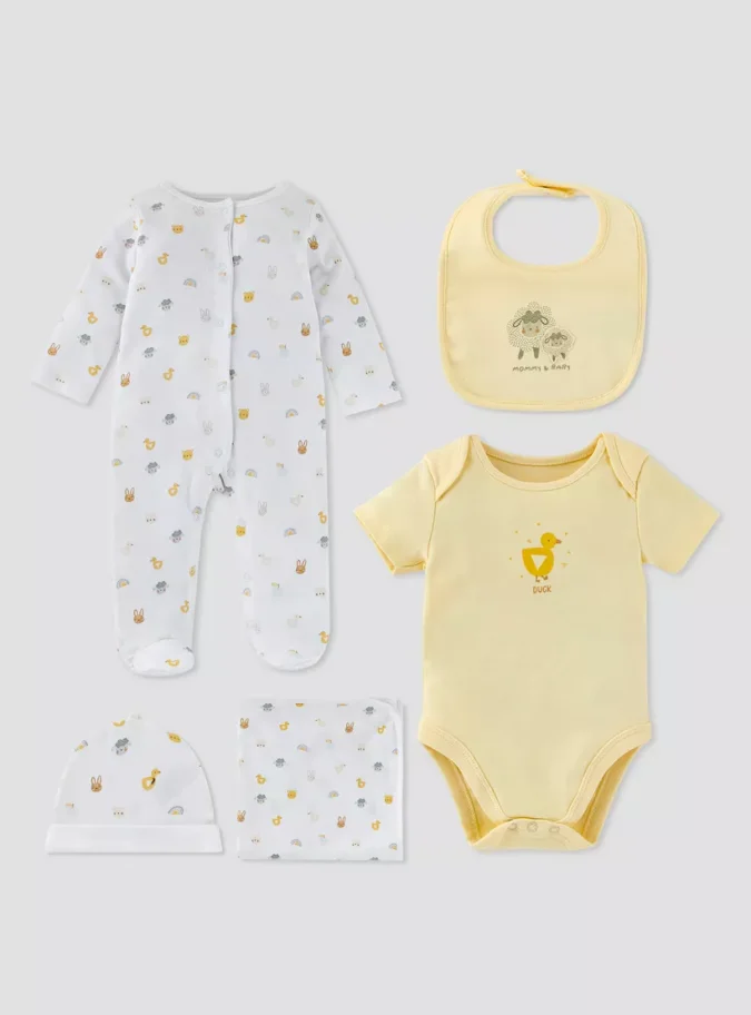 Giggles 6-Piece Printed Clothing Set-1