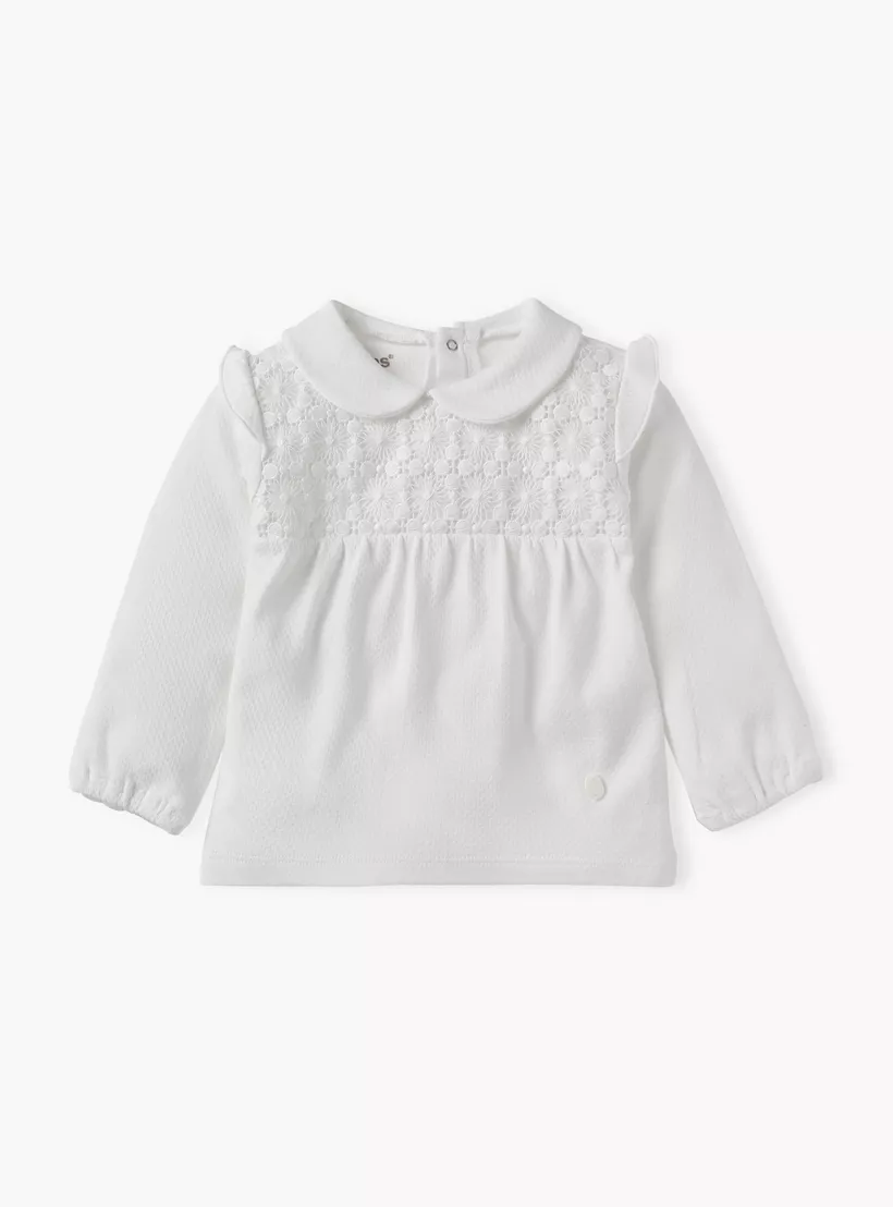Giggles Lace Detail Top and Pyjamas Set-2