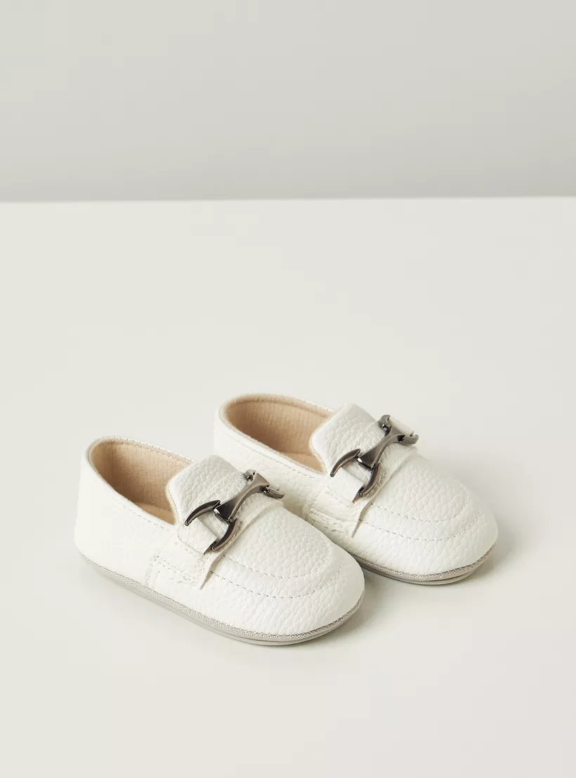 Giggles Metal Accent Slip-On Booties-2